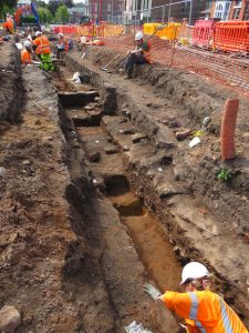 Archaeologists at work on the Northgate site
